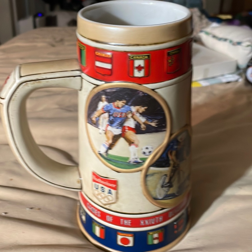 1988 Budweiser Beer Stein- Games of the XXIV Olympiad Summer Seoul…